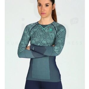 Odlo Blackcomb Evolution Base Layer moisture wicking. Ventilation. Outdoor. EUC